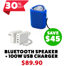 Outdoor Bluetooth Speaker + 100W USB Charger