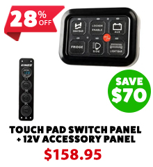 Touch Pad Switch Panel + 12V Accessory Panel