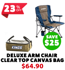 Deluxe Arm Chair + Clear Top Canvas Bag