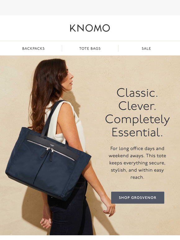 Blue season continues with this chic laptop tote. 💙