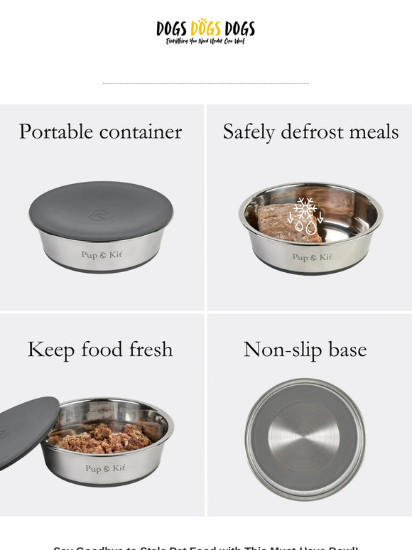 Introducing the Pup & Kit Lid It Bowl – Freshness, Convenience & Style!