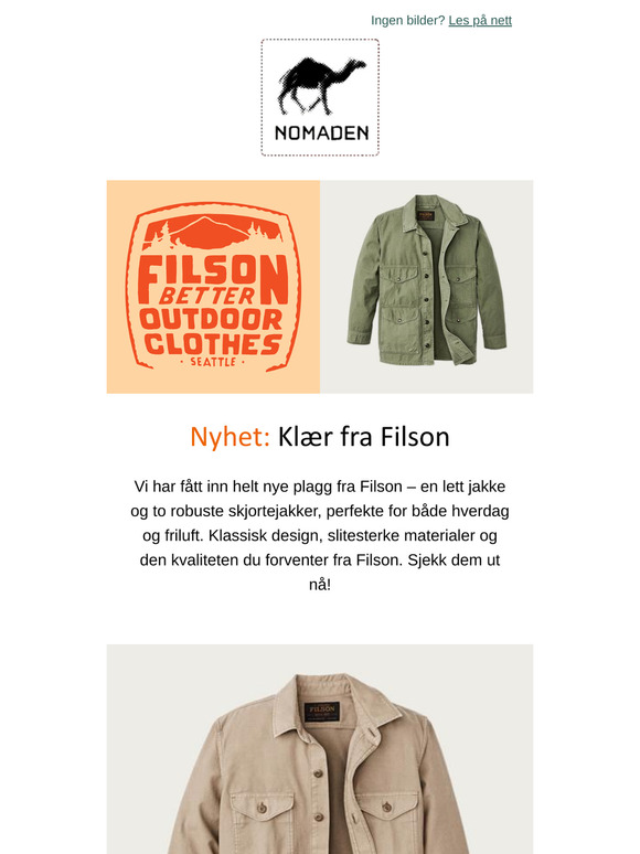 Nyhet: Klær fra Filson 🤩