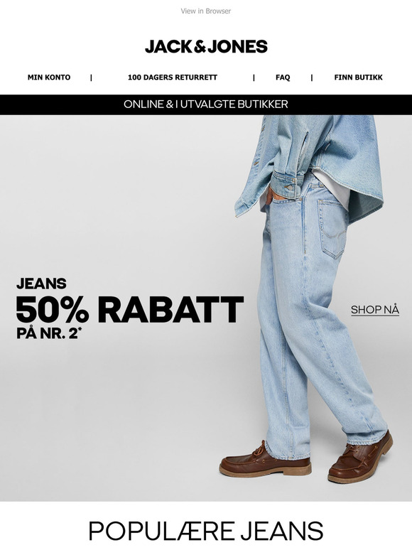 Mest populære jeans