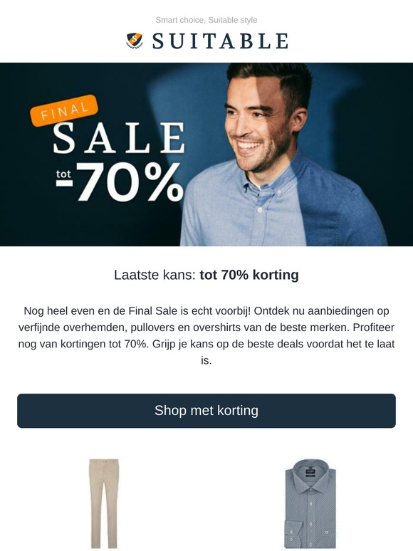 Je allerlaatste kans op 70% korting