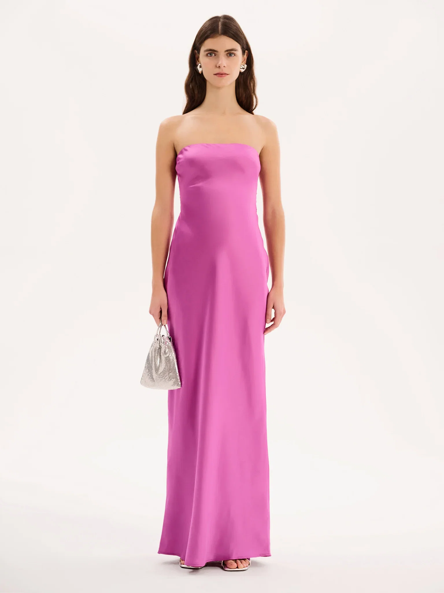 Image of Amdra Strapless Dress in Purple