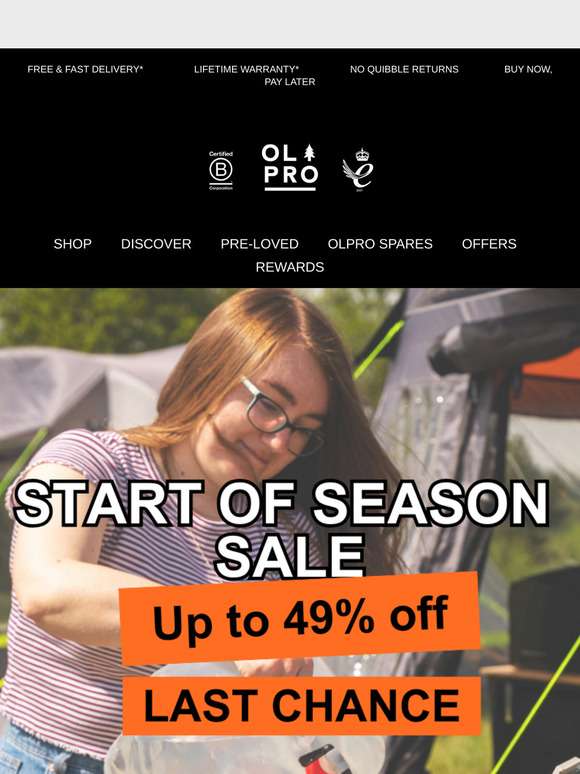 🚨 Final Hours! Start of Season Sale Ends Soon – Save Up to 49%!