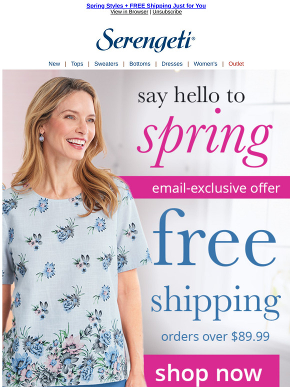 Free Shipping - Spring Styles are Here!