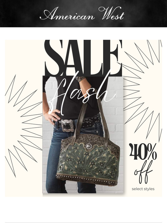 40% off select styles, ends at Midnight.