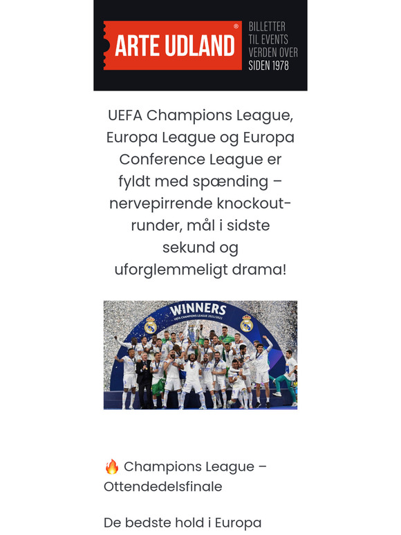 Champions League og UEFA-opgør – Gå ikke glip af et eneste øjeblik! ⚽🔥