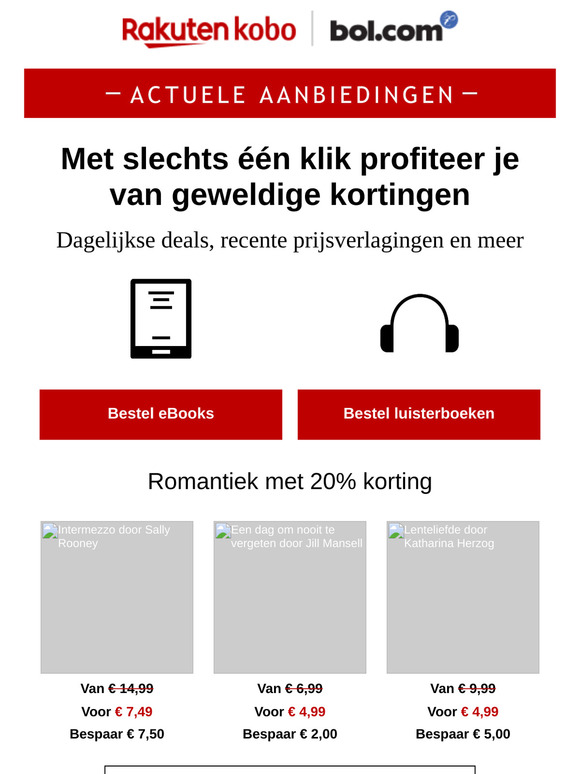 Bekijk in één keer alle topaanbiedingen van vandaag