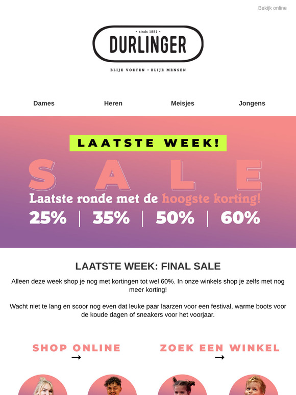 FINAL SALE | Laatste week!