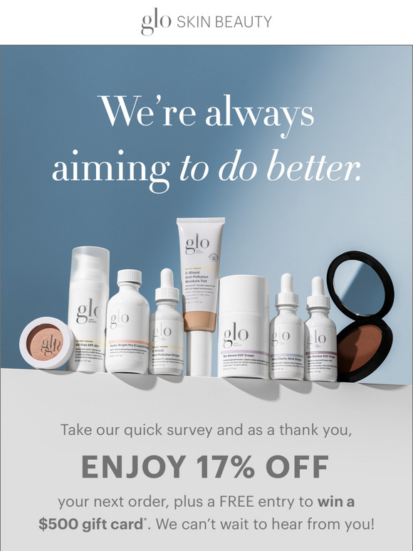 Get 17% off for sharing your thoughts.