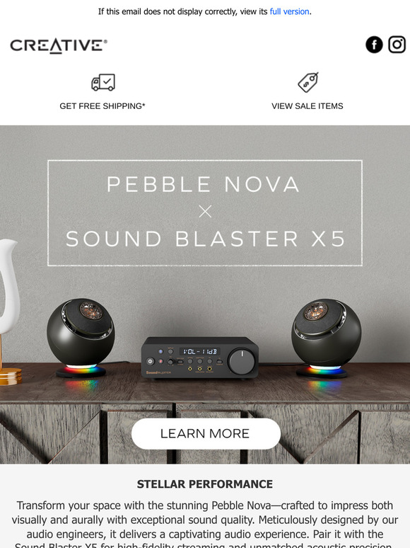 The Perfect Pair - Creative Pebble Nova x Sound Blaster X5