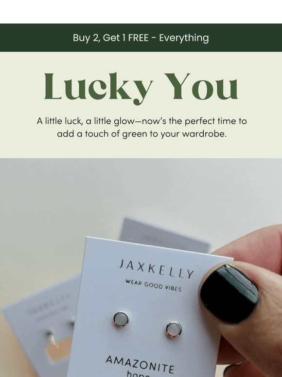 Lucky You 🍀 Buy 2, Get 1 FREE extended through March 4th