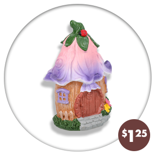 Fairy garden flower house