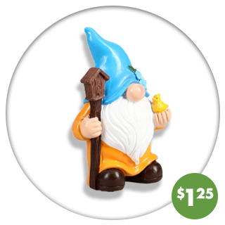Hand-painted garden gnome figurine