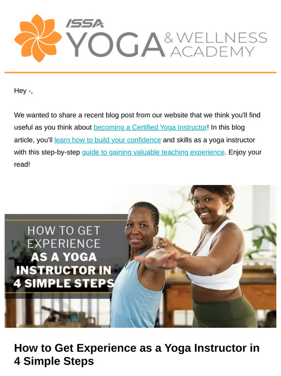 Start teaching yoga in 4 easy steps