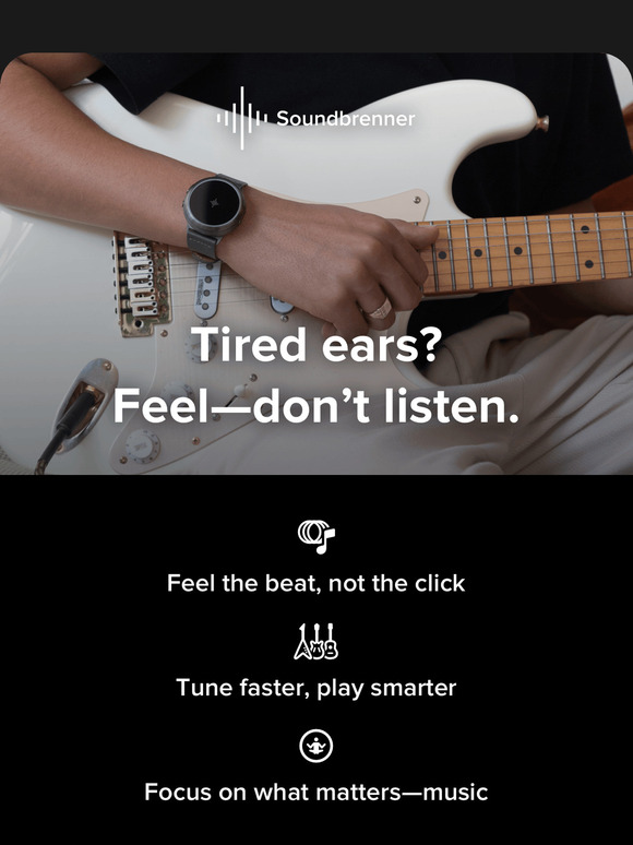 Tired ears? Try a vibrating metronome