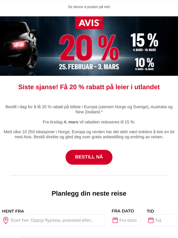Ny uke, ny rabatt – bestill nå!