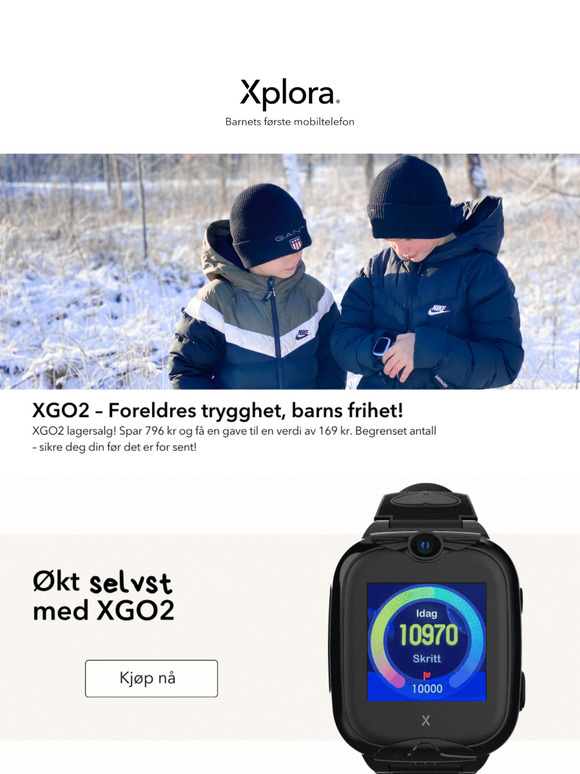 Opptil 57% på XGO2 + tilbehør