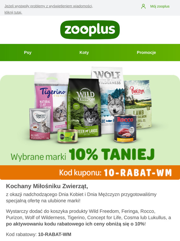 -10% na Purizon, Cosma, Rocco, Feringa i inne...
