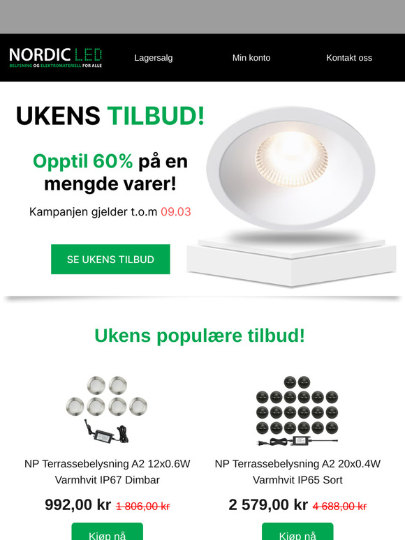 Ukens tilbud: Opptil 60%! 👀
