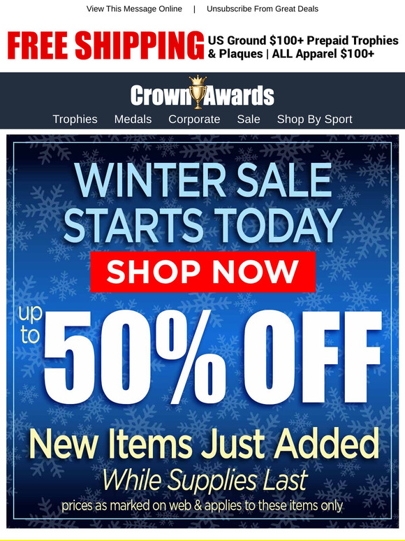 Winter - up to 50% off - Sale Event ❄️