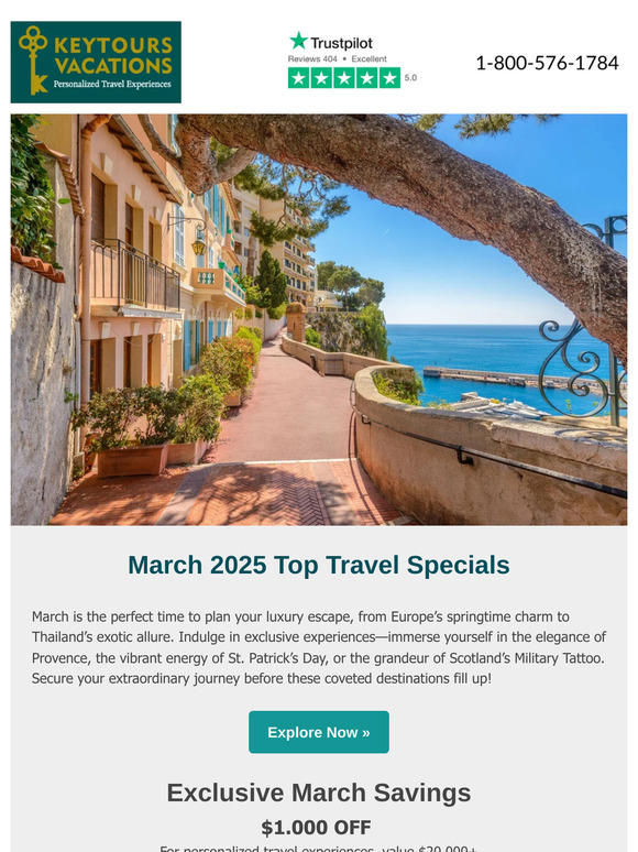 —, March 2025 Travel Offers Inside!