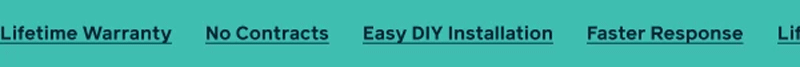 Faster response | Lifetime warranty easy | DIY installation