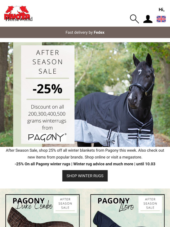 After season sale -25% | Winter blanket advice and much more 🐎