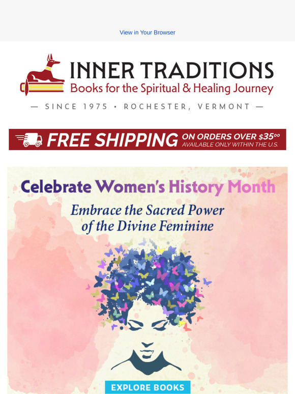 Inner Traditions Celebrate Women’s History Month with Books Milled