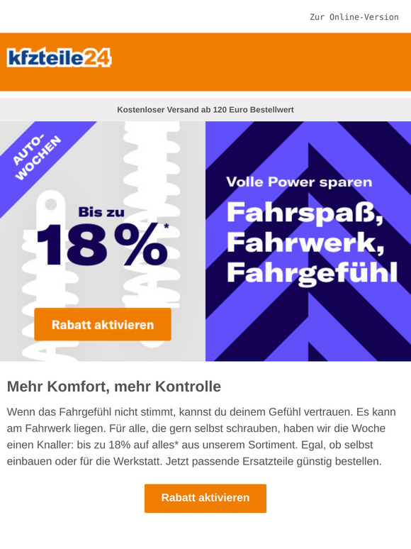 Weil das Fahrgefühl zählt