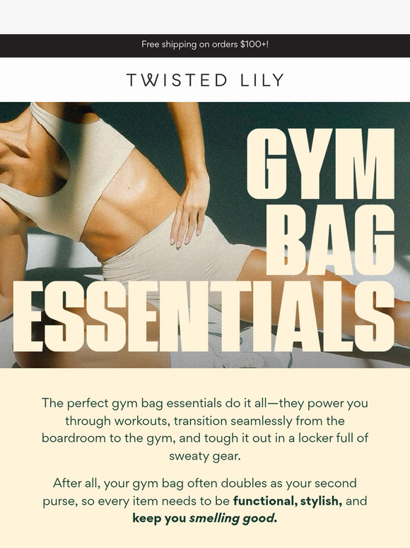 GYM BAG ESSENTIALS 🏋️
