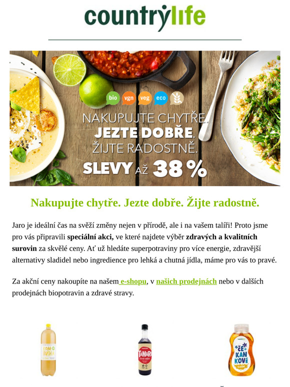 Nakupujte chytře, jezte zdravě a žijte radostně!