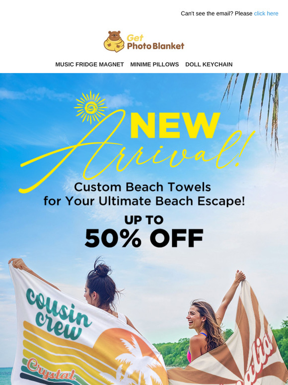 🎨 Design Your Dream Towel! Make Every Beach Trip Special!
