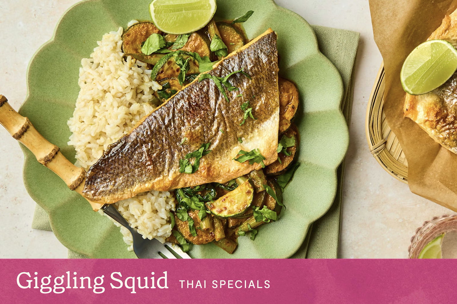 Double Curry Seabass with Coconut Lime Rice