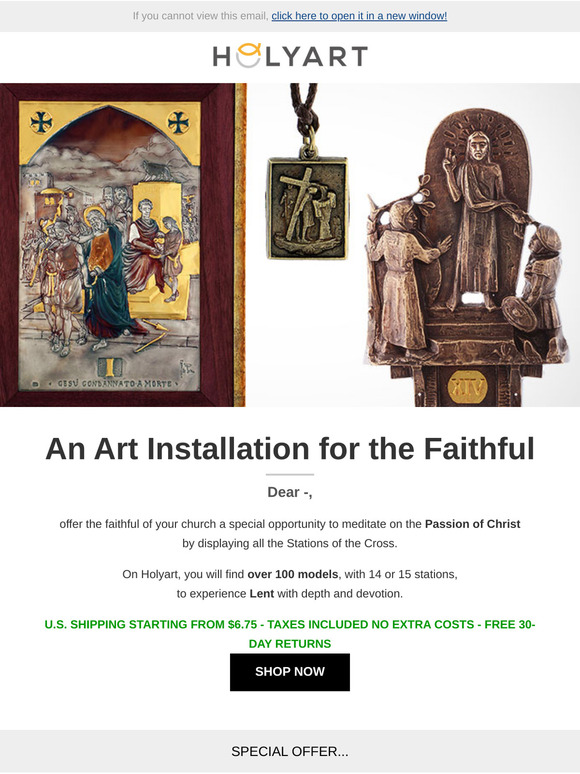 Dear —, an Art Installation for the Faithful