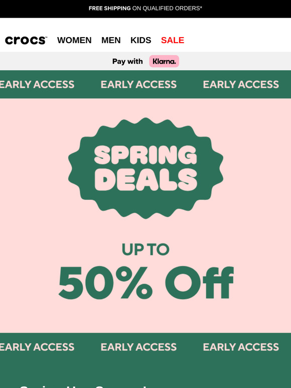 Spring savings: Early access!
