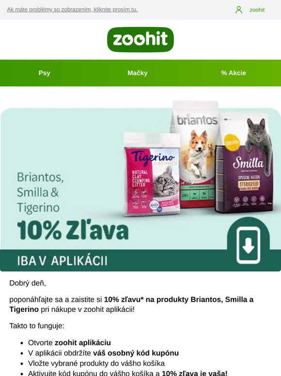 10% zľava na Briantos, Smilla & Tigerino