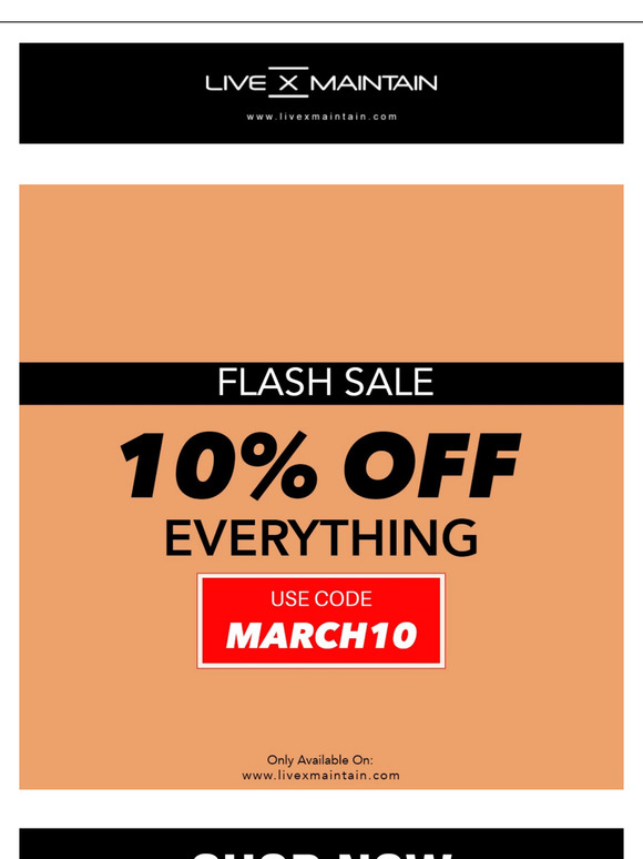 ⚡ FLASH SALE - 10% Off EVERTYTHING