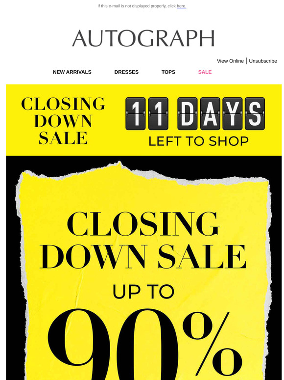 11 Days Left | Up To 90% OFF SITEWIDE
