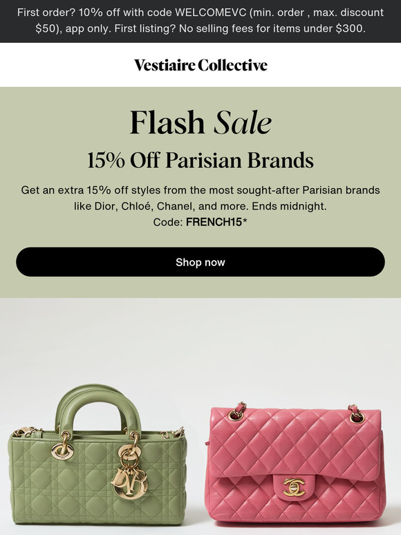 Extra 15% Off Parisian Brands