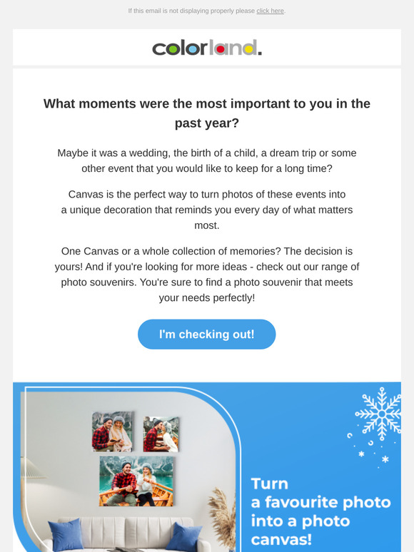 Turn a favourite photo into a photo canvas!