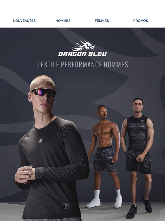 Le textile performance adapté à tout type d'entraînement💪