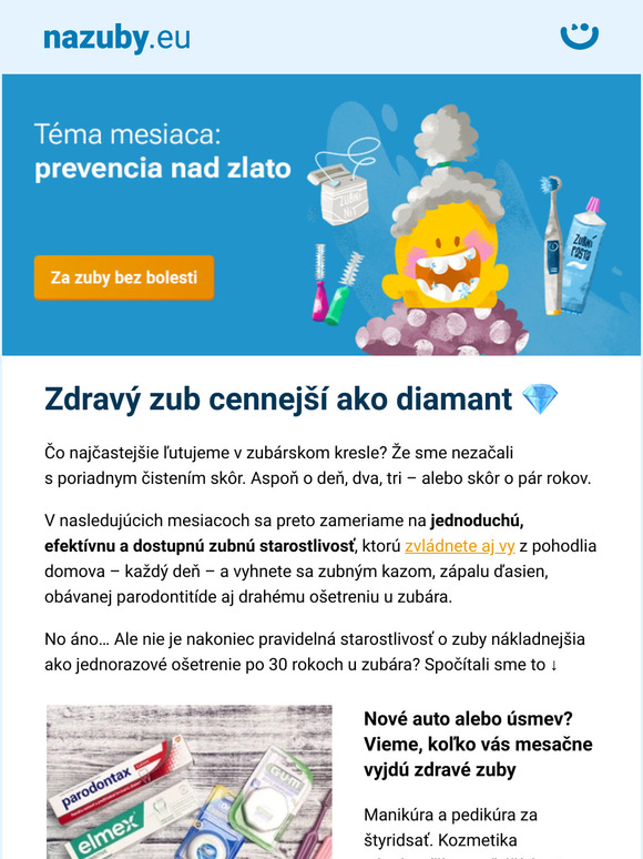 ✅ Za minútku vonku zo zubárskeho kresla a bez výdavkov navyše! Ide to →