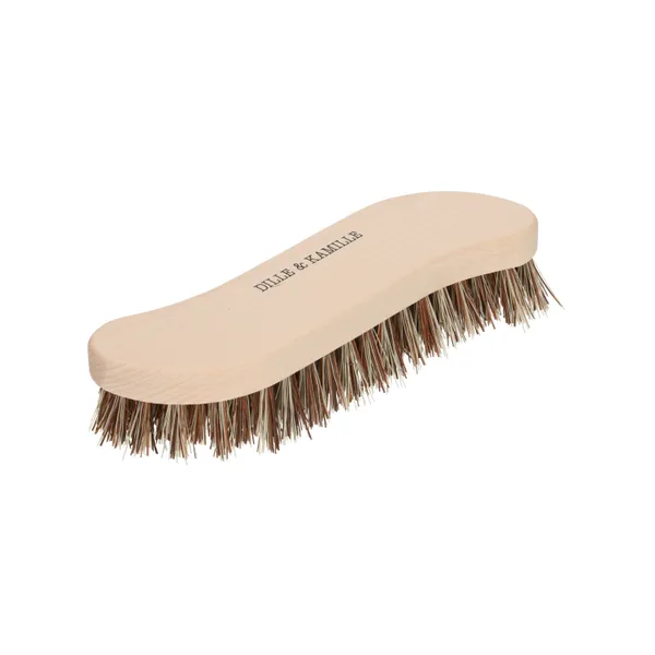 Brosse, forme S, bois de hêtre, fibres tampico et bassine