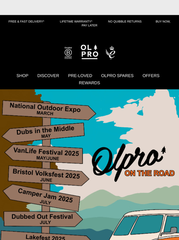 🚐 Where to Find OLPRO in 2025 – Join Us!