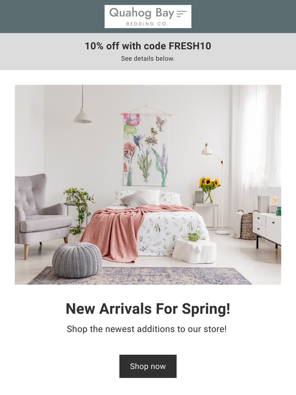 🌷SPRING! Time For Fresh New Bedding Styles! SAVE 10% OFF New Arrivals!🌷