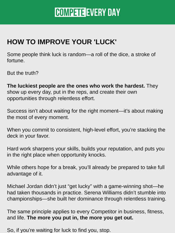 The Truth About Opportunity