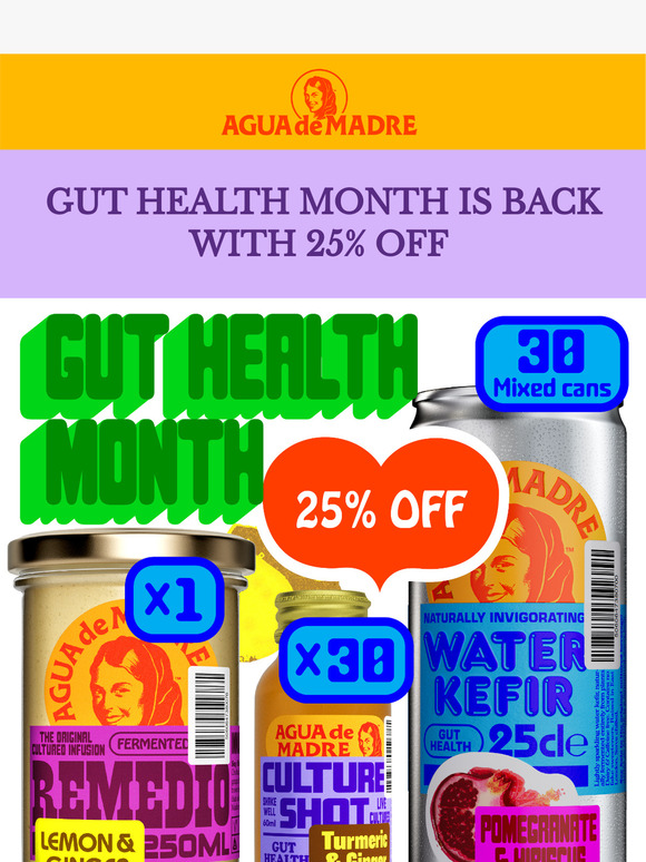 Gut Health Month is back with 25% off